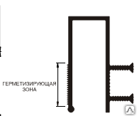 Гидроизоляционная шпонка АКВАСТОП ДЗС-160/50-3/35 (ПВХ-П)