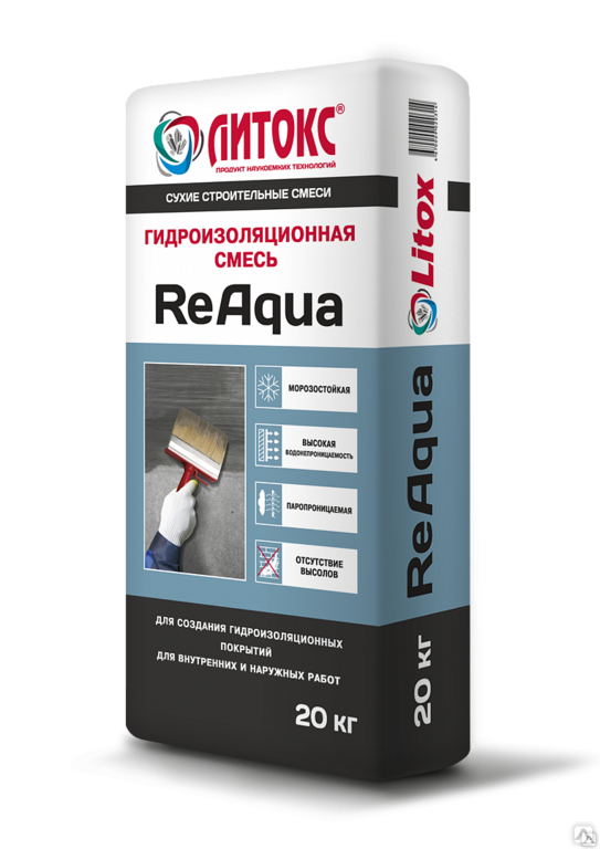 Гидроизоляционная смесь Литокс РеАква ReAqua, 20 кг