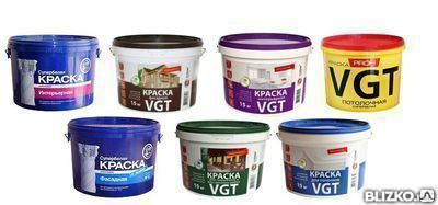 Краска ВД ВГТ Premium для потолков и стен сияюще-белая, IQ103 0,8 л/1,34 кг
