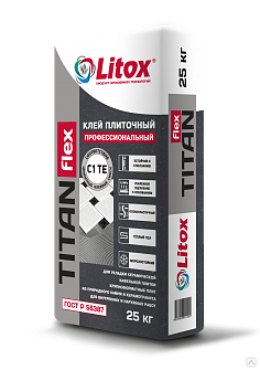 Плиточный клей Литокс Титан Флекс, TITAN flex, 25 кг