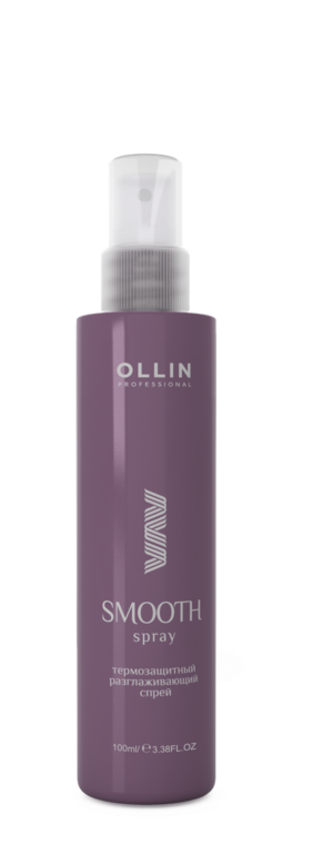 OLLIN SMOOTH HAIR Термозащитный разглаживающий спрей 100 мл