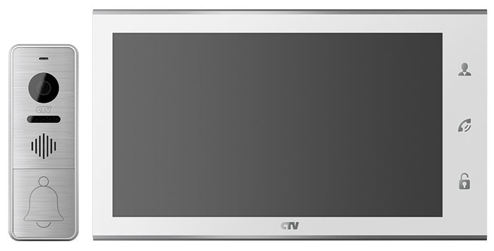 CTV-DP4105AHD W (белый), комплект видеодомофона