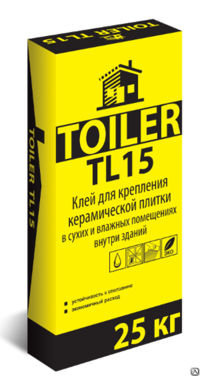 Клей высокопрочный TOILER TL 15 - 25кг