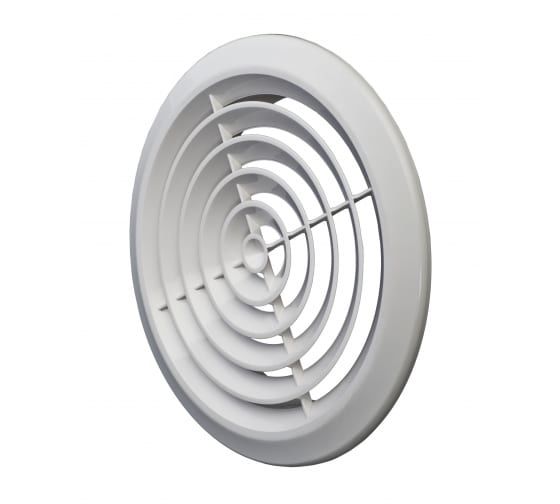 Вентиляционная решётка пластмассовая круглая без фланца 145х145х10 мм Эвент ПКС 145 Event