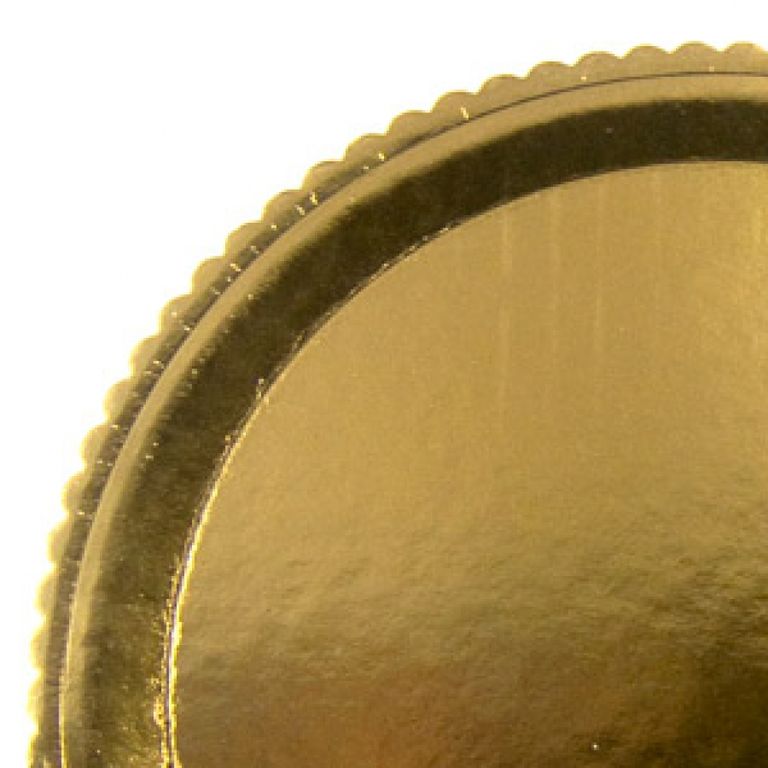 Поднос картонный круглый золото (d 220 мм) упак. 50 шт. Monteverdi