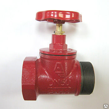 Клапан противопожарный (вентиль) пожарный чугунный прямой КПЧП 65мм м-ц
