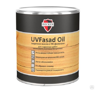 Защитное масло с УФ-фильтром DECKEN UVFasad Oil, 0.75 л 