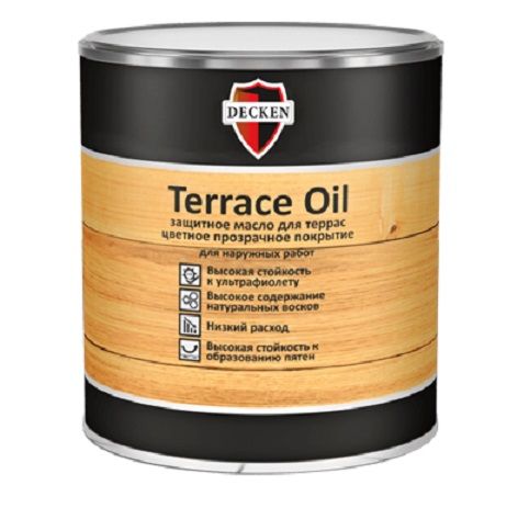 Защитное масло для террас DECKEN Terrace Oil, 2.5 л