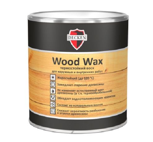 Термостойкий воск DECKEN Wood Wax, 0.5 л