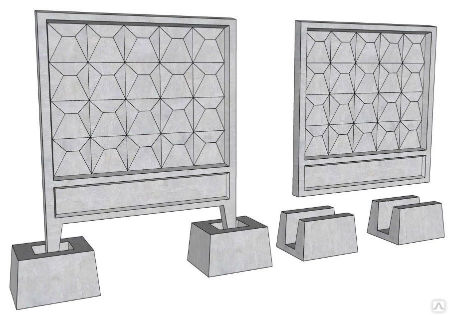 Железобетонное ограждение чертеж