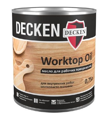 Масло для рабочих поверхностей DECKEN Worktop Oil, 0.75 л