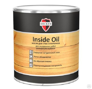 Масло для стен и потолков DECKEN Insidе Oil, 2.5 л #1