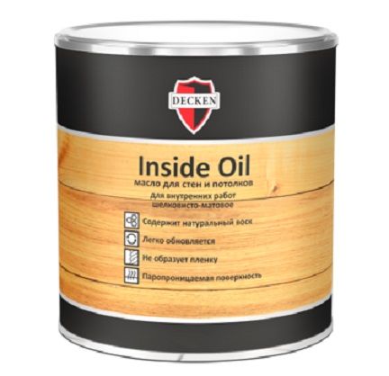 Масло для стен и потолков DECKEN Insidе Oil, 0.75 л