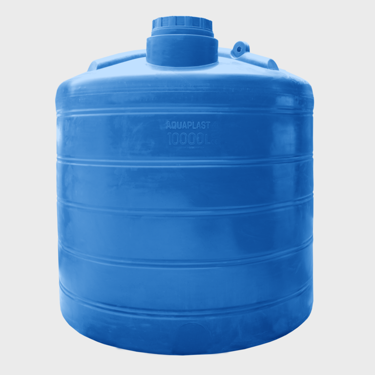 Емкость для воды пластиковая овально-вертикальная 10000 л синяя Aquaplast