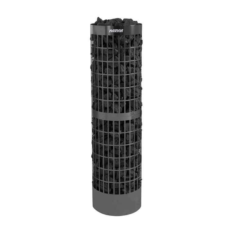 Электрокаменка Harvia Cillindro PC100E/PC135E Black (черная, без пульта)