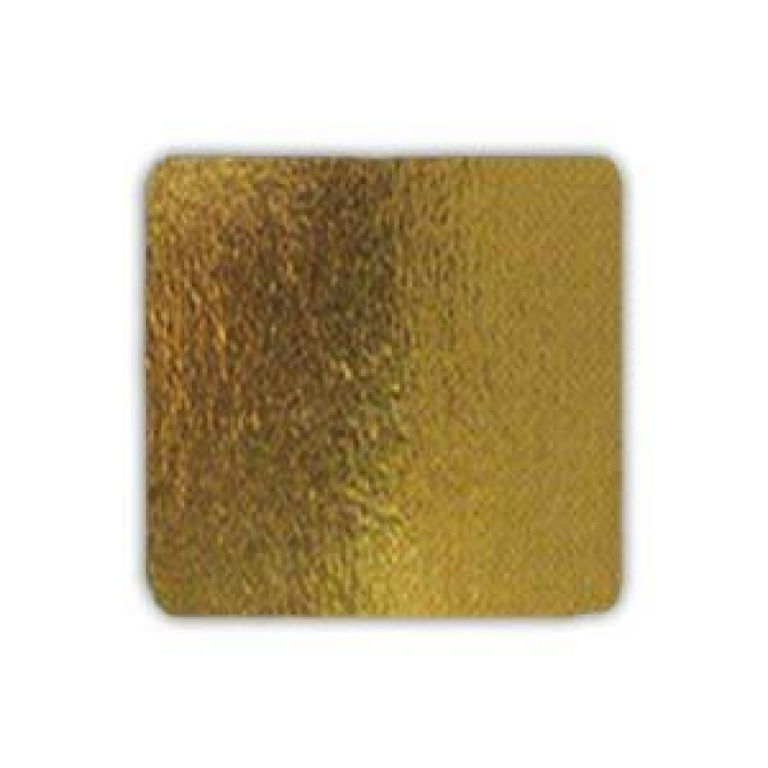 Подложка картонная квадратная золото/серебро (24 мм, 24 мм, ρ 540 г/м², 0.8 мм) упак. 50 шт. ВакумПак-М
