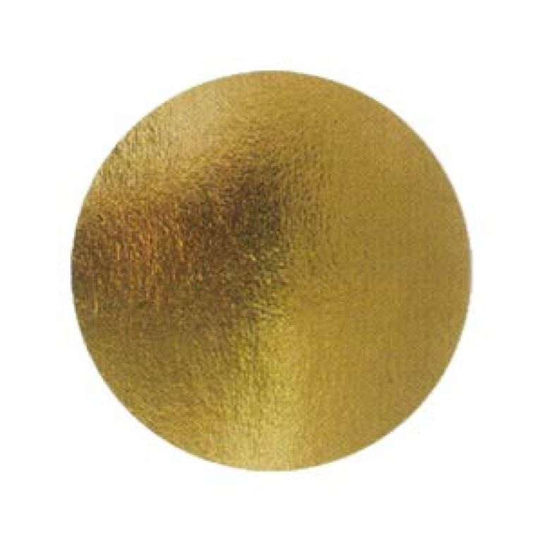 Подложка картон круглая золото (d 80 мм, 0.8 мм) упак. 50 шт. ВакумПак-М