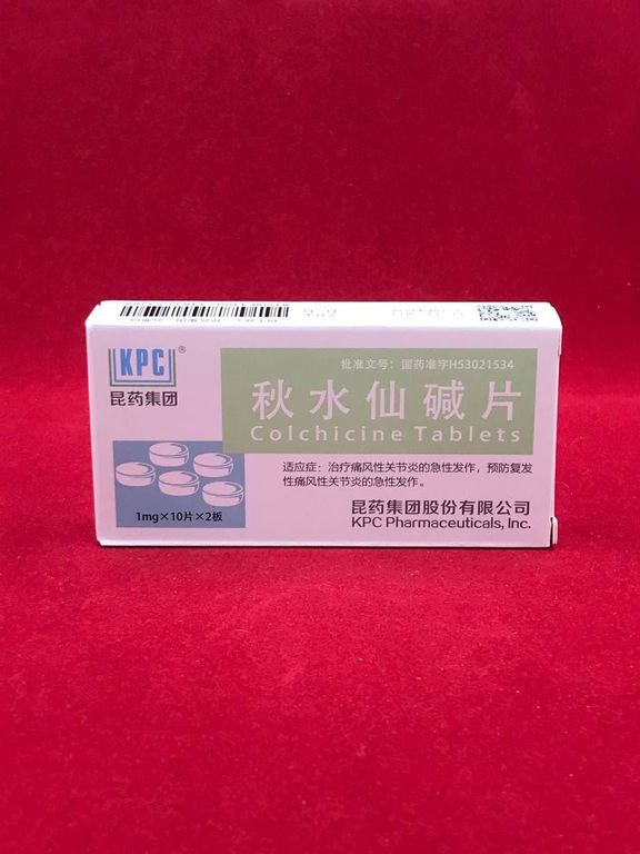 БАД Колхицин 1 мг при подагрическом артрите (Китай)