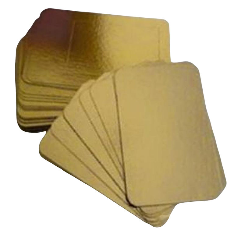Подложка картон прямоугольная золото (650 мм, 450 мм) упак. 50 шт. ВакумПак-М