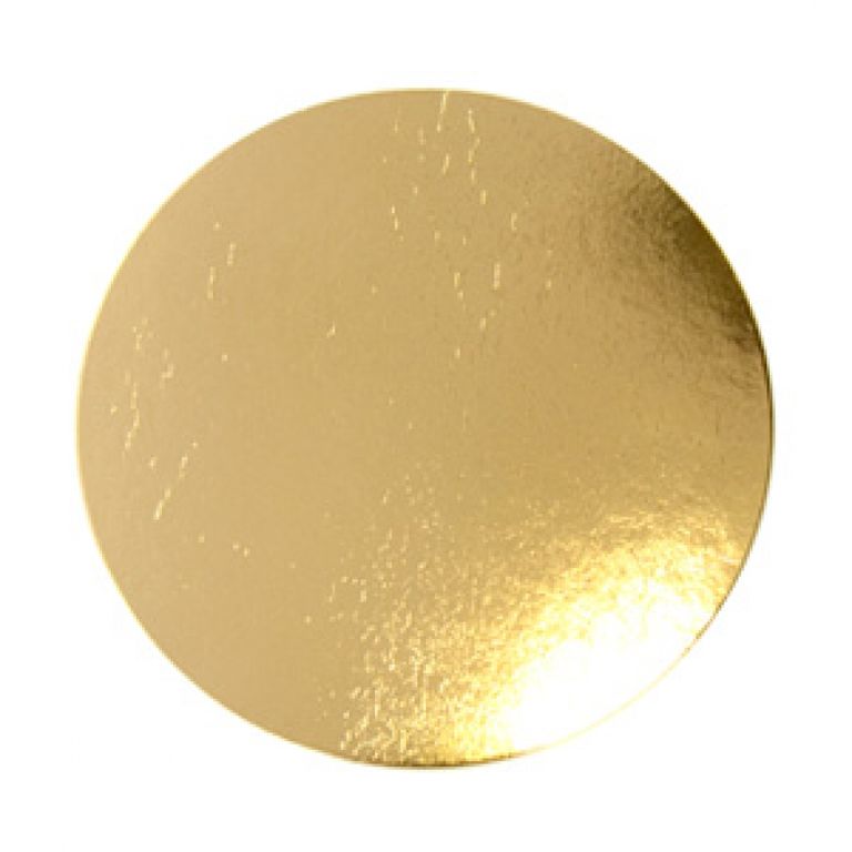 Подложка ДИСК картон круглая золото (d 340 мм, 1 мм) пакет 100 шт. Monteverdi