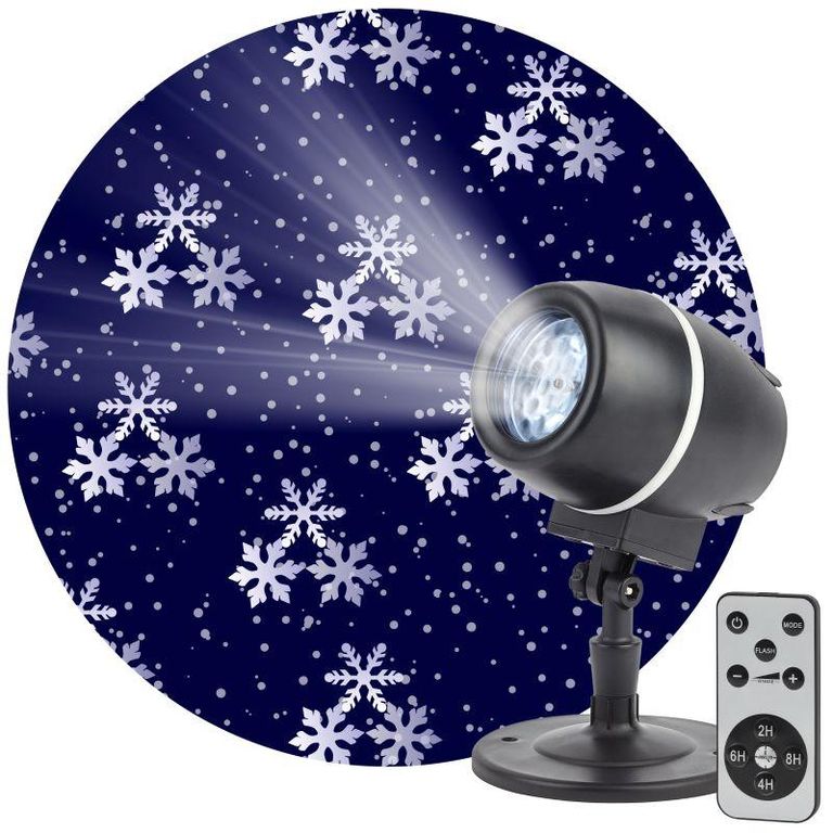 Проектор LED Снежный вальс IP44 220В ENIOP-08 ЭРА Б0047979 Эра