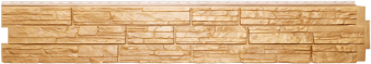 Панель фасадная GL "ЯФАСАД" Крымский сланец 1550х 338 мм песок, серебро