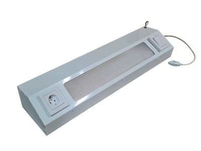 Прикроватный медицинский светильник Пересвет ТМТ настенный с выключателем и розеткой