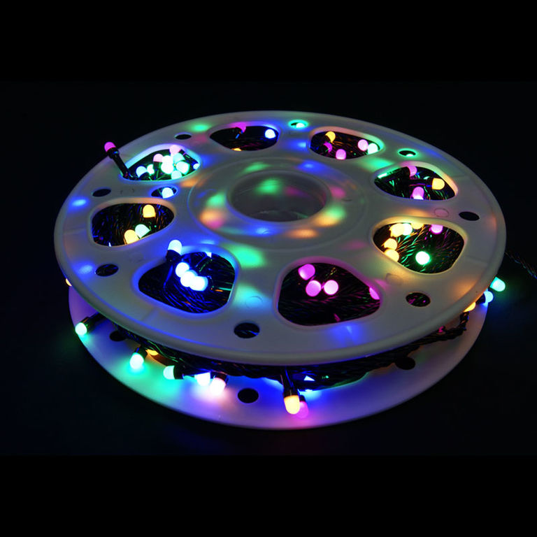 Гирлянда уличная в бухте крупный матовый диод 50 м, 240 LED, IP44 разноцветная