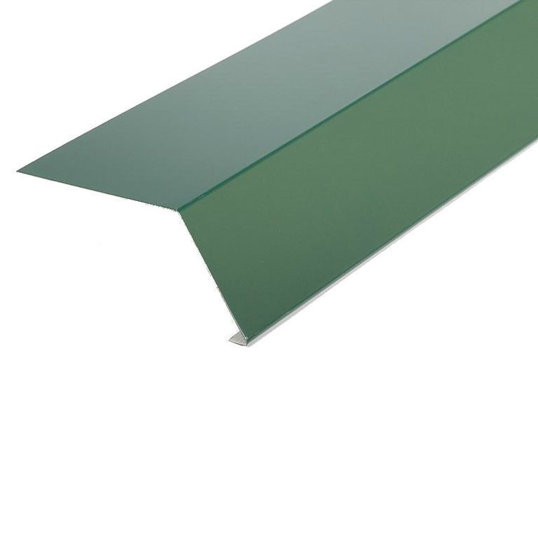 Планка карнизная для металлочерепицы (RAL 6005) зеленый мох (2 м) 1,45 кг