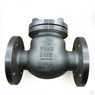 Затвор обратный (клапан обратный поворотный) стальной фланцевый DN 25 мм 