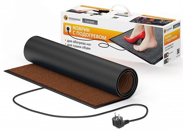 Коврик подогреваемый "Теплолюкс-carpet" 80х50 коричневый Специальные Системы и Технологии