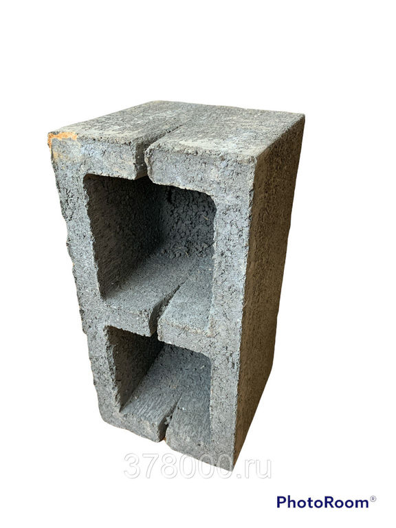 Шлакоблок (бетонный блок) М-75 390х190х190 мм (50 шт/уп)