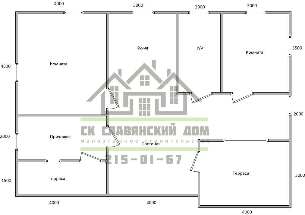 Дом 8.5х12 с панорамным остеклением ПОД КЛЮЧ! с коммуникациями #8