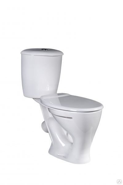 Унитаз-компакт \"ОБЬ\" н/п (косой выпуск), в комплекте с кноп. арматурой ...