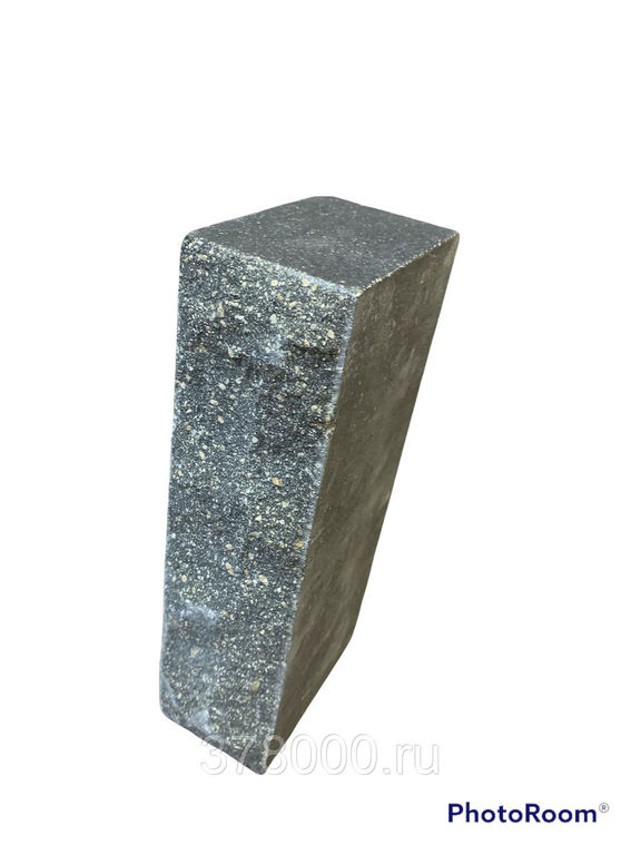 Кирпич гиперпрессованный одинарный "Дикий камень" графит (черный, мокрый асфальт) (240 шт/уп) "Брик Филд"