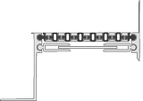 Деформационный шов для полов внутри помещений, закладной ДШ-К – 180/95 угловой