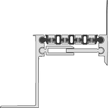 Деформационный шов для полов внутри помещений, закладной ДШ-К – 100/95 угловой