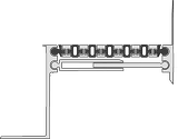 Деформационный шов для полов внутри помещений, закладной ДШ-К – 150/95 угловой
