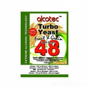 Фруктовые дрожжи Alcotec Fruit Grain 48 Turbo,143г.