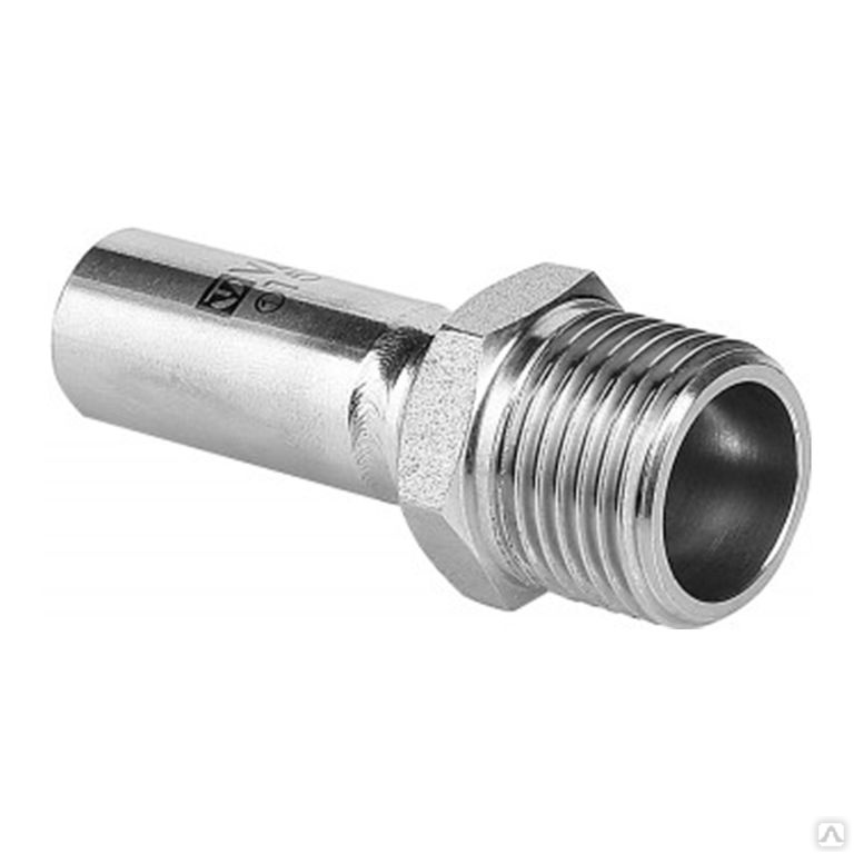 Ниппель безраструбный 28 х 1\" наружная резьба Valtec нержавеющая сталь ...