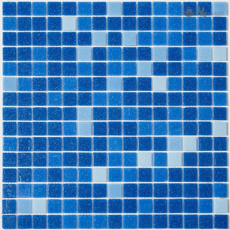 Мозаика стеклянная MIX21 NSmosaic синяя