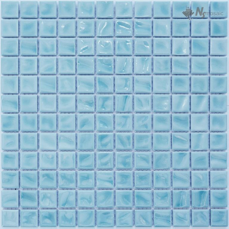 Мозаика керамическая P-537 NSmosaic голубая глянцевая