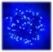 Гирлянда Нить 10 м Синяя с Мерцанием Каждого Диода 220 В, 75 LED, Провод Черный Каучук, IP65