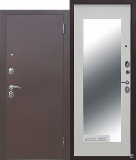 Дверь металлическая Царское зеркало MAXI Белый ясень 960х2050 ПРАВАЯ толщина ДП 60 мм 019760 *1 