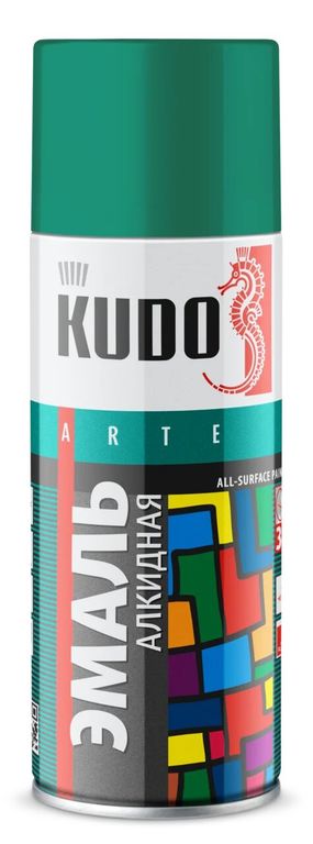 Аэрозольная краска KUDO №10081зеленый 520мл