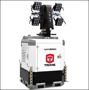 Осветительная мачта Trime X-Hybrid 4х150W LED 9 м гибридная