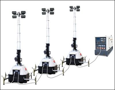 Мачта освещения TRIME X-MAST 4X320W LED 9M с питанием от генератора или сети 220 вольт 2