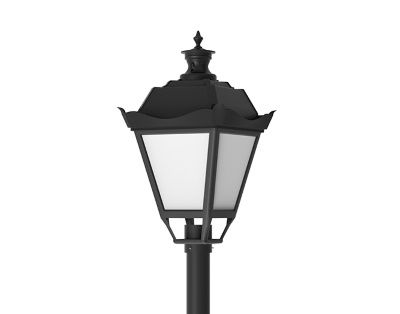 Светодиодный светильник ВАРТОН парковый RETRO 40W 4000К IP65 торшерный на столб для уличного освещения, черный фонарь