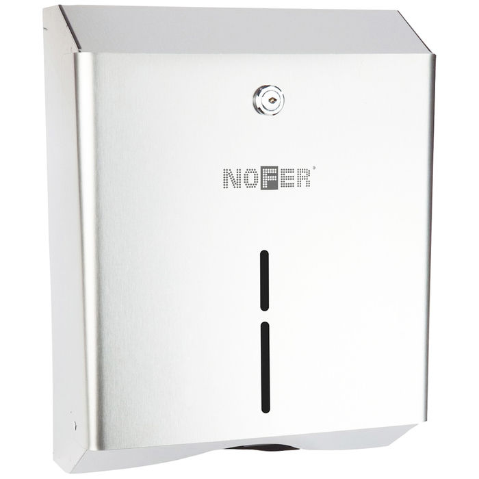 Nofer 320х250х115 белый (04010.W) диспенсер для бумажных полотенец