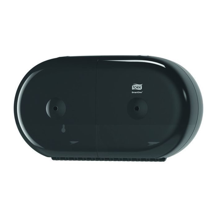 Tork SmartOne двойной в мини-рулонах Т9 черный (арт.682008) диспенсер для туалетной бумаги